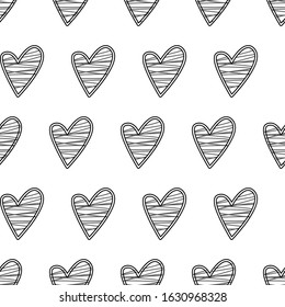 Vector illustration about love, with hearts, flowers, gifts. hand drawn isolated doodles. Love clipart doodles, San Valentine's day, hand drawn illustration, hearts