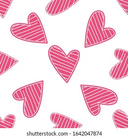 Vector illustration about love, with hearts, flowers, gifts. hand drawn isolated doodles. Love clipart doodles, San Valentine's day, hand drawn illustration, hearts