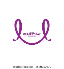  vector illustration about National Epilepsy Day, 17th November, awareness about epilepsy and the urgent need for improved treatment, better care