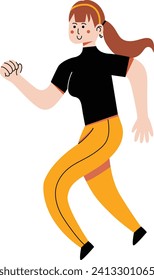 Vektorgrafik über die Aktivitäten von Running Professional Athleten und Sportgeräten. Flache Vektorgrafiken einzeln auf weißem Hintergrund