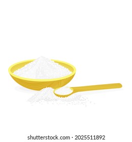vector illustration about salt, as one of natural food additive.