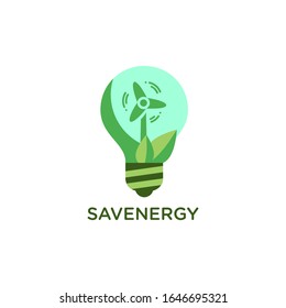 vector illustration about save energy for poster or any design