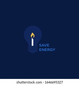 ilustración vectorial de ahorro de energía para afiches o cualquier diseño