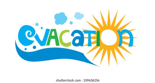Vector illustration about vacation