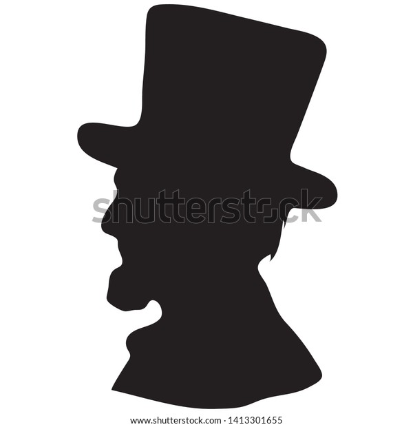 Vector Illustration Abraham Lincoln Icon Symbol Stock Vector (Royalty ...