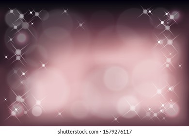Vector illustration abstrac purple background with blurry bokeh light and shining effect