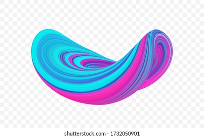 Ilustración del vector: Resumen 3d   forma colorida del fluido. Diseño de moda