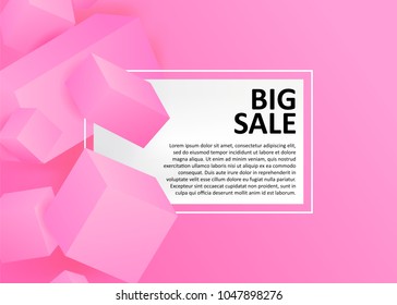 Vector Illustration of abstract 3d cubes.