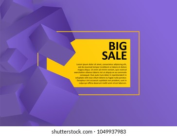 Vector Illustration of abstract 3d cubes.