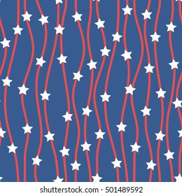 Vector illustration of abstract American Flag.
