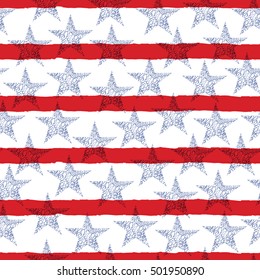 Vector illustration of abstract American Flag.