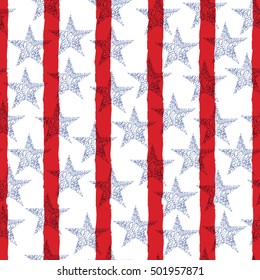 Vector illustration of abstract American Flag.