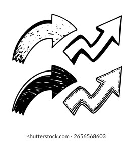 vector illustration of an abstract arrow