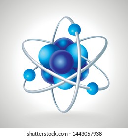 Vector illustration of abstract atom icon.