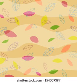 Vector Illustration of an Abstract Autumn Background
