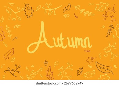 vector illustration of an abstract autumn background, fall season, thanks giving