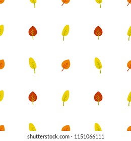 Vector illustration, abstract autumn pattern with geometric falling leafs.