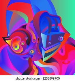 Vector illustration Abstract background with 3d colorful fluid. Trendy Colorful Background Design Illustration.