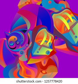 Vector illustration Abstract background with 3d colorful fluid. Trendy Colorful Background Design Illustration.