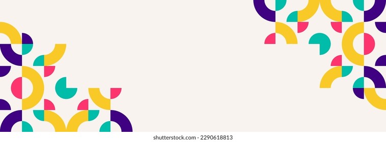 
vector illustration of abstract background banner with colorful concept