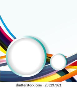  Vector illustration of  abstract background with blank circle