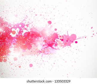 Vector Illustration of an Abstract Background with Blots