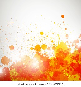 Vector Illustration of an Abstract Background with Blots