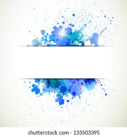 Vector Illustration of an Abstract Background with Blots