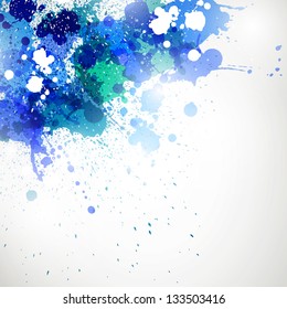 Vector Illustration of an Abstract Background with Blots