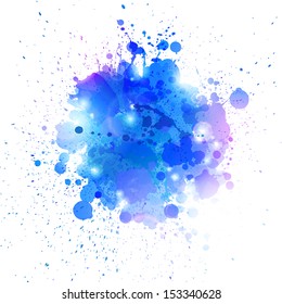 Vector Illustration of an Abstract Background with Blots