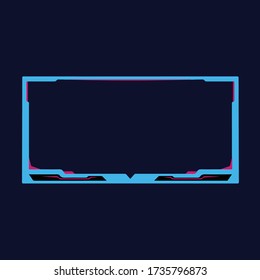 ilustración vectorial de un fondo abstracto con pantalla azul