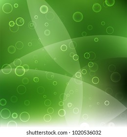 Vector illustration of abstract background with blurred magic neon light curved lines