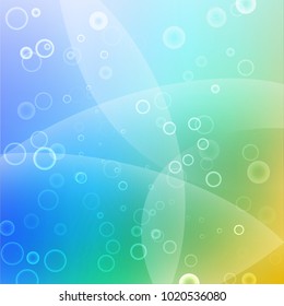 Vector illustration of abstract background with blurred magic neon light curved lines