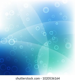 Vector illustration of abstract background with blurred magic neon light curved lines
