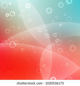 Vector illustration of abstract background with blurred magic neon light curved lines