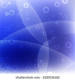 Vector illustration of abstract background with blurred magic neon light curved lines