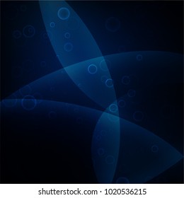 Vector illustration of abstract background with blurred magic neon light curved lines