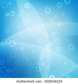 Vector illustration of abstract background with blurred magic neon light curved lines