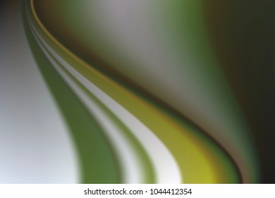 Vector illustration abstract background with blurred magic green curved lines.