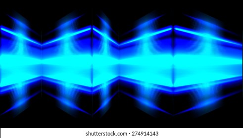 Vector illustration of abstract background with blurred magic neon blue light rays. Light Technology background for computer graphic website internet business. infographics.