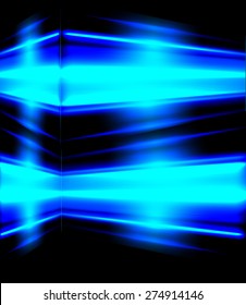 Vector illustration of abstract background with blurred magic neon blue light rays. Light Technology background for computer graphic website internet business. infographics.