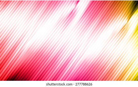 Vector illustration of abstract background with blurred magic neon red pink yellow light rays. infographics. technology background for computer graphic website internet business. screen line.