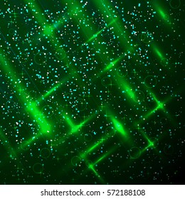 Vector illustration of abstract background with blurred magic lights