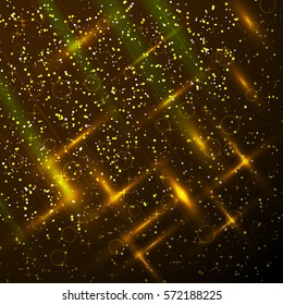 Vector illustration of abstract background with blurred magic lights