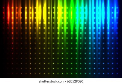 Vector illustration of abstract background with blurred magic lights