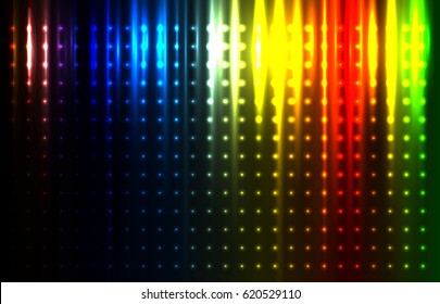 Vector illustration of abstract background with blurred magic lights