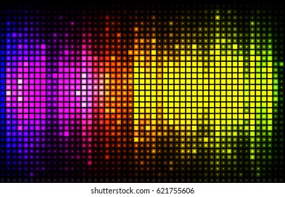 Vector illustration of abstract background with blurred magic lights