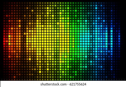 Vector illustration of abstract background with blurred magic lights