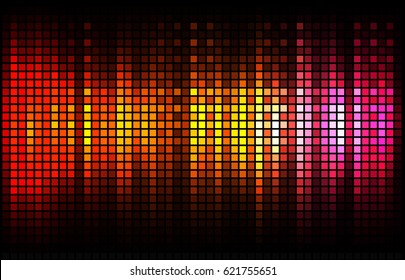 Vector illustration of abstract background with blurred magic lights