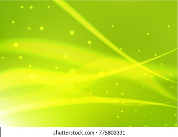 Vector illustration of abstract background with blurred magic neon light curved lines